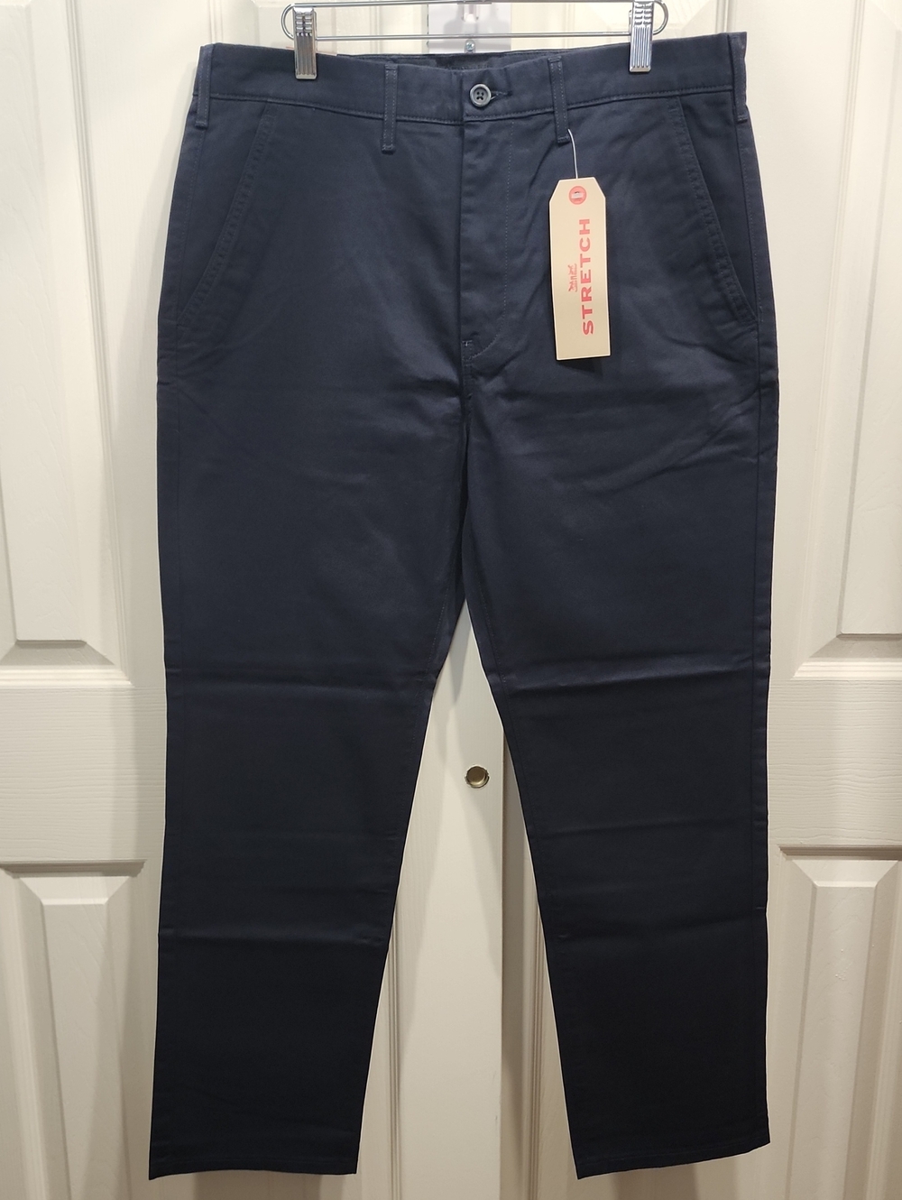 Levi's Navy Stretch Straight Chino Pants 33x30